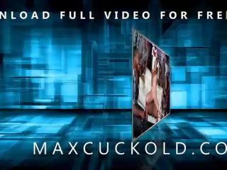 Maxcuckold.com blondine babbelen haar echtgenoot met zwart bull